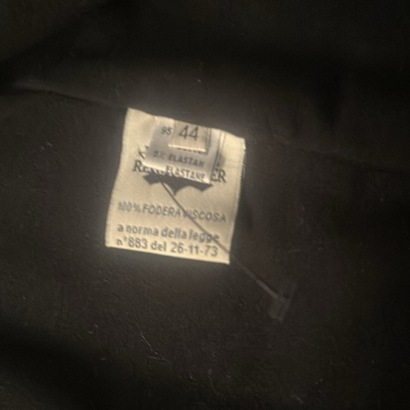 Preview  GREEN DISTRESSED Leather Vintage  Bomber Jacket  VERY SOFT Sz Euro 44 - Picture 14 of 15